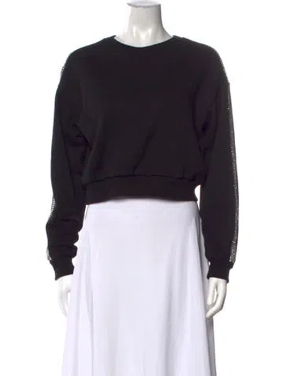 Pre-owned Area Crew Neck Long Sleeve Sweatshirt In Black