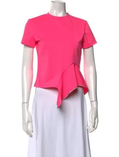 Pre-owned Area Crew Neck Short Sleeve Top In Pink