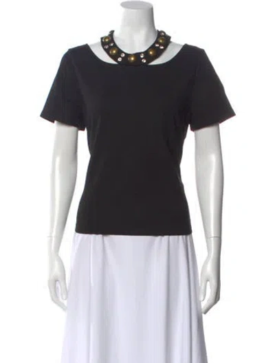 Pre-owned Area Crew Neck Short Sleeve T-shirt In Black