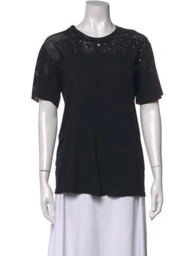 Pre-owned Area Crew Neck Short Sleeve T-shirt In Black