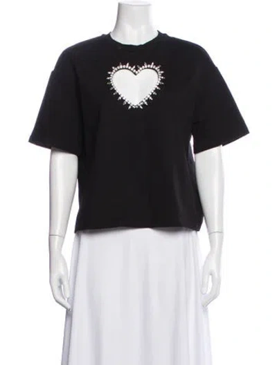 Pre-owned Area Crew Neck Short Sleeve T-shirt In Black