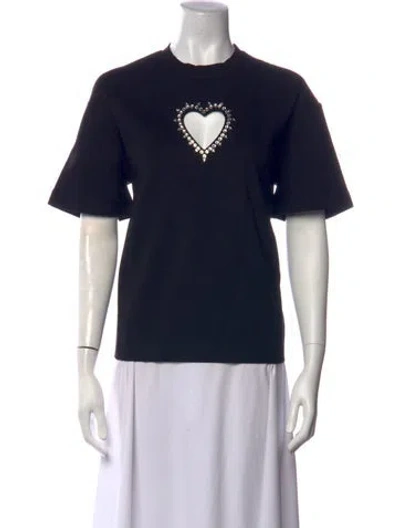 Pre-owned Area Crew Neck Short Sleeve T-shirt In Black