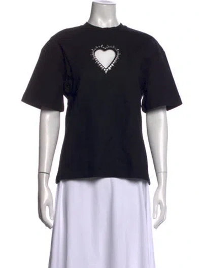Pre-owned Area Crew Neck Short Sleeve T-shirt In Black
