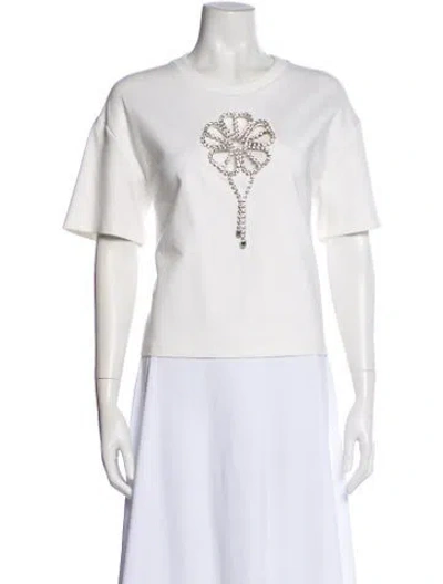 Pre-owned Area Crew Neck Short Sleeve T-shirt In White