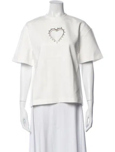 Pre-owned Area Crew Neck Short Sleeve T-shirt In White