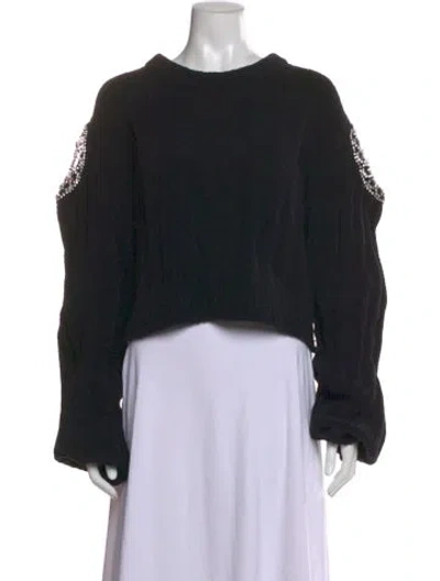 Pre-owned Area Crew Neck Sweater In Black