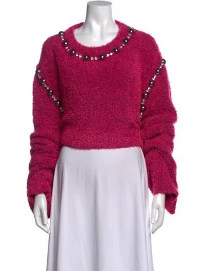 Pre-owned Area Crew Neck Sweater In Pink