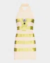 Area Crystal-embellished Polo Dress