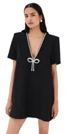 Area Crystal-embellished Stretch-ponte Mini Dress