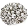 Area Crystal Cluster Cuff Bracelet