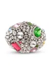 Area Crystal Cluster Cuff Bracelet In Weiss