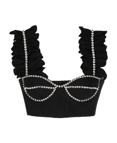 Area Black Cotton Top