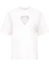 AREA CRYSTAL-EMBELLISHED CUT-OUT T-SHIRT