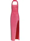 Area Crystal-embellished Gown In Red
