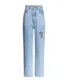Area Jeans Mit Kristallverzierung In Blue