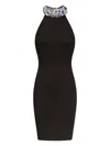 AREA CRYSTAL-EMBELLISHED MINIDRESS
