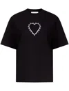 Area T-shirt In Black Cotton In Black