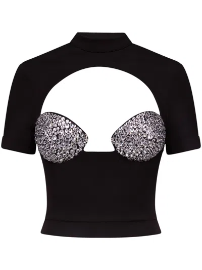 AREA CRYSTAL-EMBELLISHED T-SHIRT