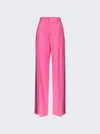 Area Crystal-embellished Palazzo Trousers In Pink