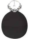 Area Crystal-embellished Wool Top In Black