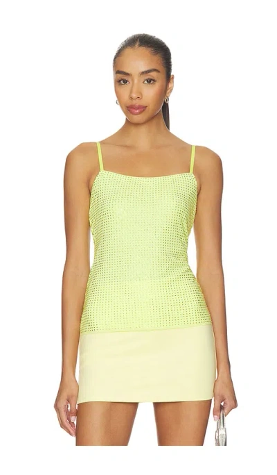 AREA CRYSTAL HOTFIX CAMI TOP