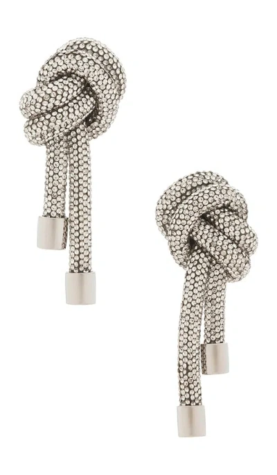 Area Crystal Knot Earrings