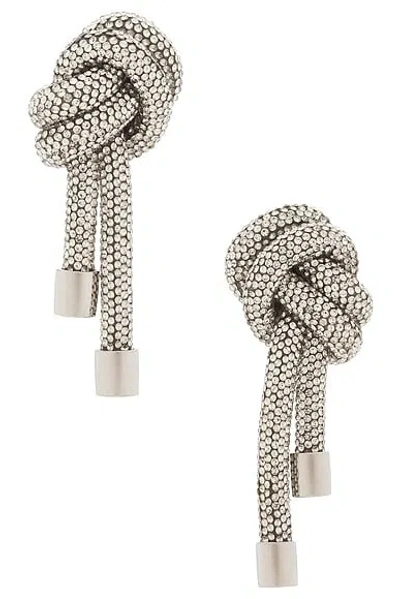 Area Crystal Knot Earrings
