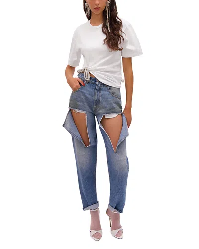 Area Crystal Knot Tee In Blue