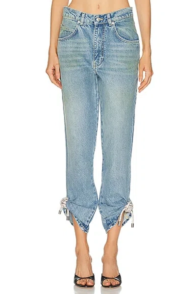 Area Crystal Knot Wide Leg In Blue