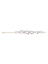 Area Crystal Link Necklace In Silver
