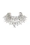Area Crystal Multi Layer Choker Necklace