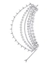 Area Crystal Multi-layer Choker Necklace In Metallic