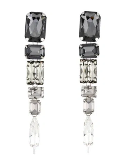 Pre-owned Area Crystal Ombre Drop Earrings