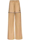 AREA CRYSTAL SLIT TRACK PANTS