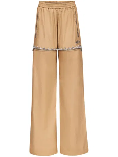 AREA CRYSTAL SLIT TRACK PANTS