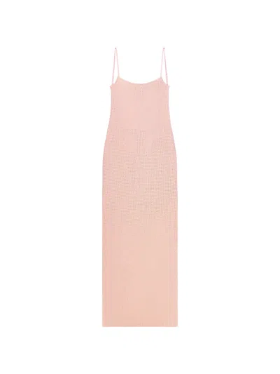 Area Crystal-embellished Maxi Dress In Pink