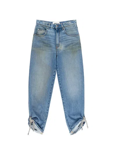 Area Crystal-knot Jeans In Blue