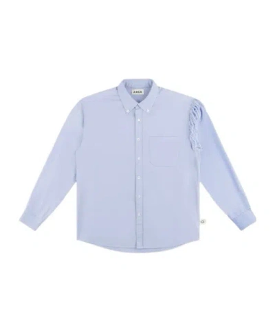 Area Deconstructed Frayed-edge Shirt In Purple