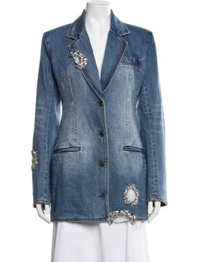 Pre-owned Area Denim Jacket In Blue