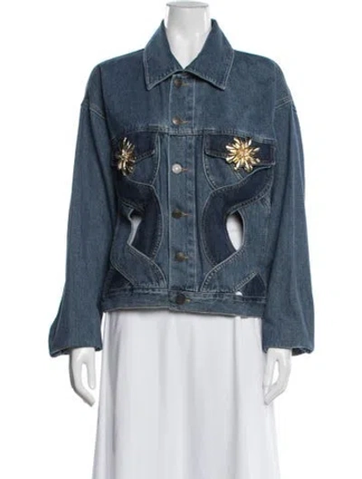 Pre-owned Area Denim Jacket In Blue