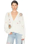 Area Crystal-embellished Cotton And Cashmere Cardigan In Neutral
