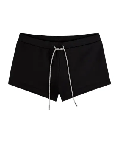 Area Drawstring Brunch Shorts In Black