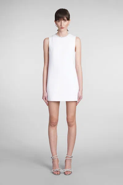Area Crystal Heart Back Dress White L