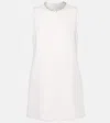 Area Crystal-embellished Cutout Stretch-ponte Mini Dress In White