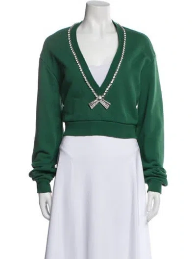 Pre-owned Area Evening Jacket In Green