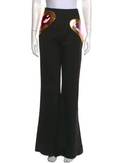Pre-owned Area Flared Pants In Black
