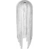 Area Fringe Crystal Headband In Metallic