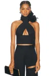AREA HALTER TOP