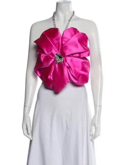 Pre-owned Area Halterneck Sleeveless Top In Pink
