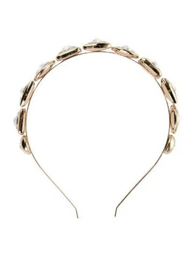 Pre-owned Area Headband In Gold